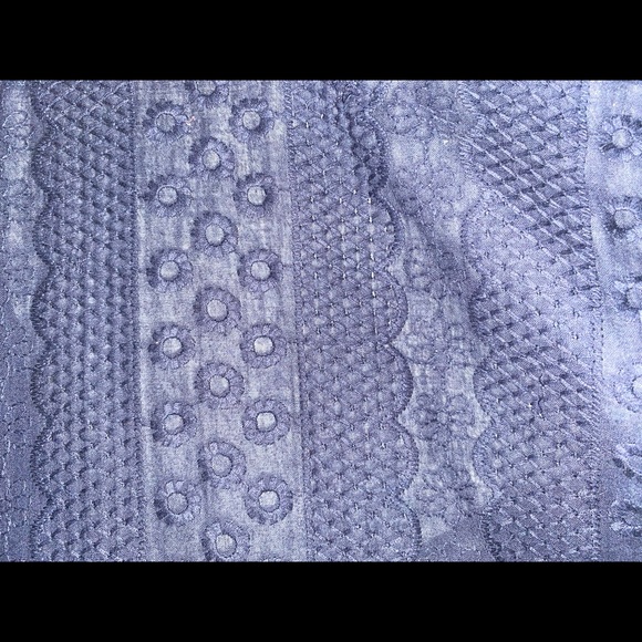 Dark blue flared sleeved boho top - Picture 3 of 4